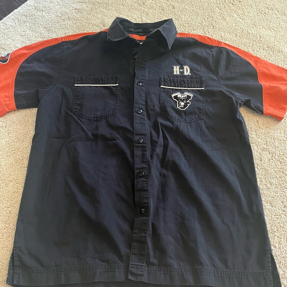 Men’s Harley Davison button up